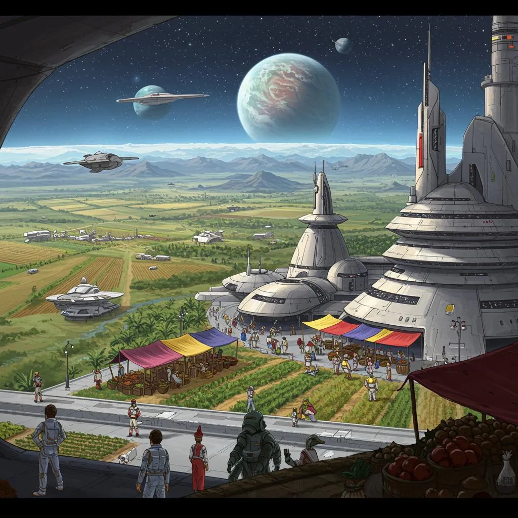 New Terra — A lush green planet with Earth-like conditions.