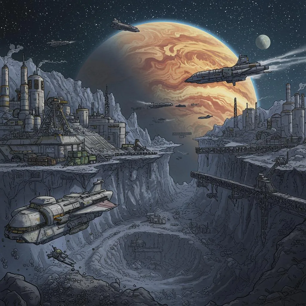 Minerva — A mining planet rich in rare minerals.